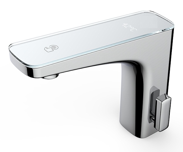 Fontana Commercial Automatic Temperature Control Reno Digital Temperature Display Hot and Cold Commercial Sensor Faucet